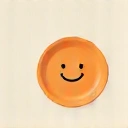 Icona che simboleggia un miglior rapporto con il cibo con un piatto stilizzato e un sorriso.