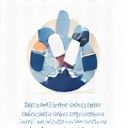 Icona che rappresenta l'integrazione di micronutrienti con capsule e gocce stilizzate.